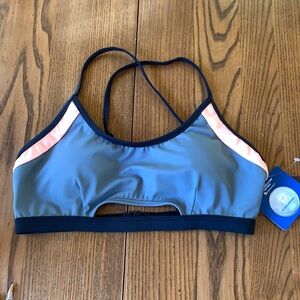 NWT Zella Performance Bikini Bra Top‎ in Gray Sz S